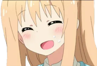 😅 Аниме, Девочка, Улыбка, Счастливый, Каваий, Милый telegram sticker