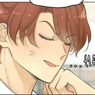🎧 HA cartoon, illustration, anime, manga, smirking, character telegram sticker