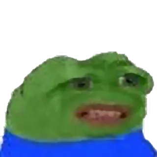 😟 Pepe the Frog 表情包, 青蛙, 网络, 搞笑 telegram sticker