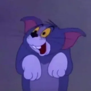 😲 Tom Cat Tom and Jerry cat, cartoon, funny, meme, animal, character whatsapp sticker