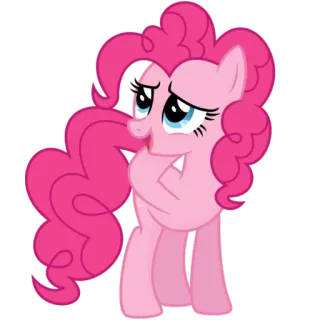 😥 Pinkie Pie My Little Pony pinkie pie, my little pony, мультфильм, пони, дружба, розовый telegram sticker