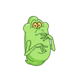 🤷‍♀️ Slimer Ghostbusters dessin animé, fantôme, Slimer, vert, paranormal, film, personnage telegram sticker
