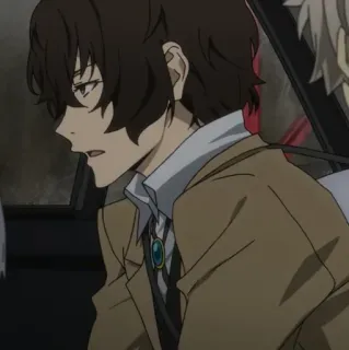 ✨ Osamu Dazai Bungou Stray Dogs อนิเมะ, Bungou Stray Dogs, Osamu Dazai, ตัวละคร, มังงะ telegram sticker