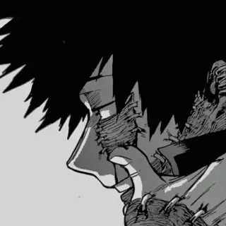 ⚡️ Dabi My Hero Academia 애니메이션, 만화, 다비, 나의 히어로 아카데미아, 빌런 telegram sticker