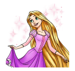👸 Rapunzel Tangled Cartoon, Prinzessin, Disney, Rapunzel, Magie, lange Haare whatsapp sticker