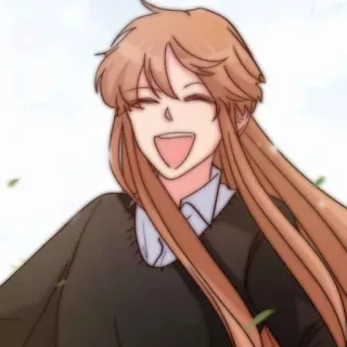 🎈 Cartoon, Frau, Lächeln, Porträt, Anime, Mädchen whatsapp sticker