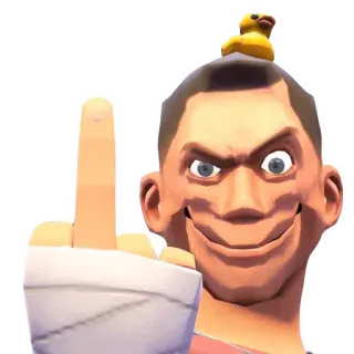 🖕 Scout Team Fortress 2 Scout, Team Fortress 2, Video game, Personagem, Dedo do meio telegram sticker