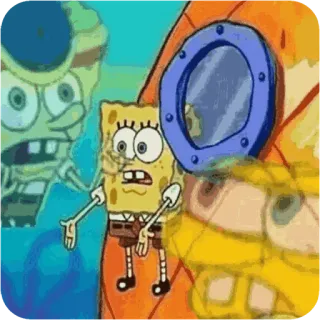 😴 Spongebob spongebob squarepants, nickelodeon, cartoon, funny whatsapp sticker