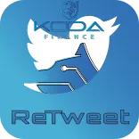 👍 ReTweet retweet, social media, twitter, blue telegram sticker