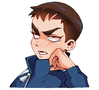 🙄 Kartun, Karakter, Marah, Meme, Gadis, Anime whatsapp sticker
