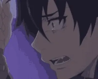 😭 Anime, Manga, Triste, Pleurs, Personnage, Art telegram sticker