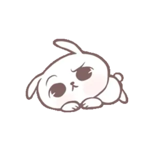 🌸 可爱, 兔子, 动物, 卡哇伊, 卡通, 贴纸, Q版 telegram sticker