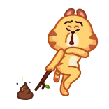 😖 kot, zwierzę, słodki, naklejka telegram sticker