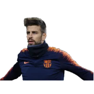 💪 Gerard Piqué football, soccer, athlete, barcelona, player telegram sticker