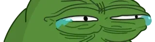 😂 Pepe the Frog Pepe, frog, crying, meme, Internet meme, expression whatsapp sticker