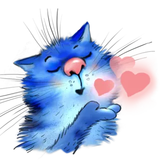 ❤️ gatto, cuore, amore, carino, animale telegram sticker