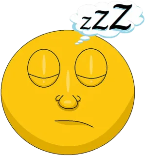 😴 zzz sleep, sleeping, emoji, zzz, tired, face telegram sticker