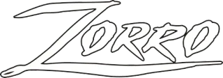 ⚡️ Zorro ZORRO 조로, 마스크 영웅, 검객, 로고 whatsapp sticker