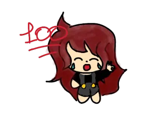 😂 100 Kreskówka, Sztuka cyfrowa, Anime telegram sticker
