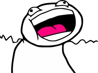😝 Meme, Lachen, Lustig, Cartoon, Ausdruck, Humor telegram sticker