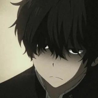 😐 Anime, Manga, Chico, Adolescente, Personaje telegram sticker