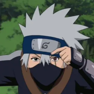 🥷 Kakashi Naruto Kakashi Hatake, Naruto, anime, ninja, character, manga telegram sticker