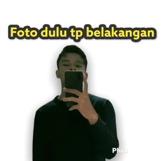 😝 Foto dulu tp belakangan Selfie, Fotografia, Nastolatek, Portret, Telefon komórkowy, Robi zdjęcie telegram sticker