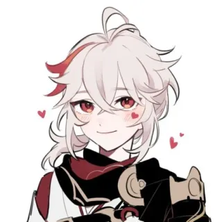 🥰 Kaedehara Kazuha Genshin Impact 动漫, 原神, 枫原万叶, 万叶, 可爱, 游戏 telegram sticker