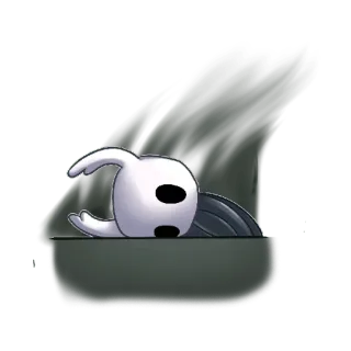 💀 The Knight Hollow Knight hollow knight, the knight, indie game, video game, cute telegram sticker