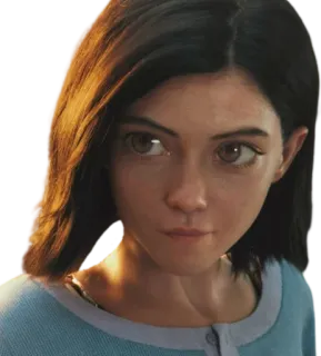 😌 Alita Alita: Battle Angel Alita, Battle Angel, Ciborgue, Anime, Mangá, Ficção científica, Filme whatsapp sticker