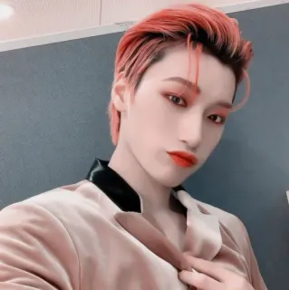 🏓 kpop, мужчина, человек, портрет, рыжие волосы telegram sticker