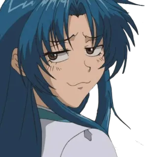 😏 อนิเมะ, ยิ้มมุมปาก, ตัวละคร, ซุกซน, สีหน้า telegram sticker
