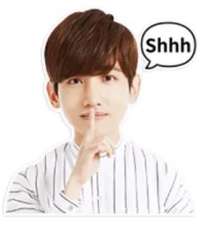 😶 Shhh silence, quiet, shhh, secret, finger, mouth telegram sticker