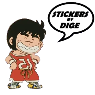 😛 STICKERS BY DIGE anime, boy, cartoon, stickers, dige telegram sticker