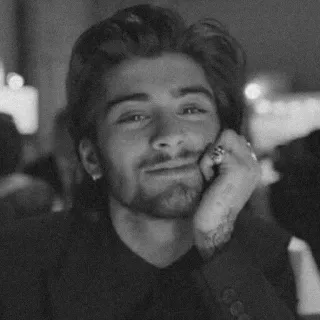 🎶 Zayn Malik 가수, 인물사진, 흑백, 유명인, 남성 telegram sticker