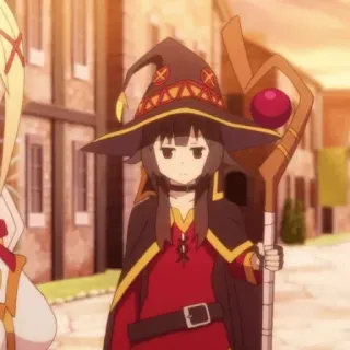 🎡 Megumin Konosuba Anime, Magie, Mage, Sorcier, Konosuba, Megumin whatsapp sticker