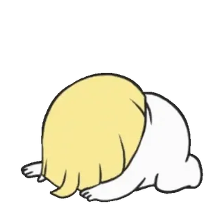 😵 cartone animato, triste, giù di morale, nascosto, piangere, emo telegram sticker