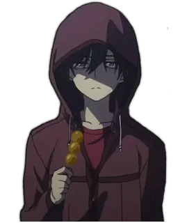 😶 Anime, Moletom com capuz, Lanche, Dango, Personagem, Adolescente telegram sticker