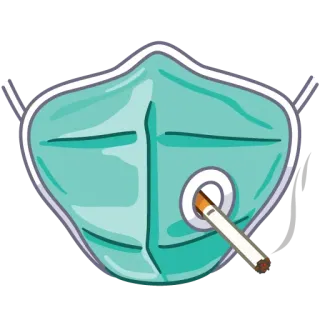 🚬 masker, rokok, merokok, kesehatan, kecanduan telegram sticker