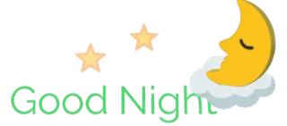 🌙 Good Night good night, moon, stars, sleep, night, greeting telegram sticker