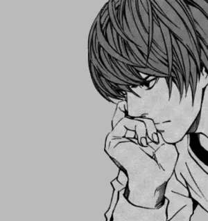 🤔 Light Yagami Death Note อนิเมะ, มังงะ, เดธโน้ต, ยางามิ ไลท์ telegram sticker