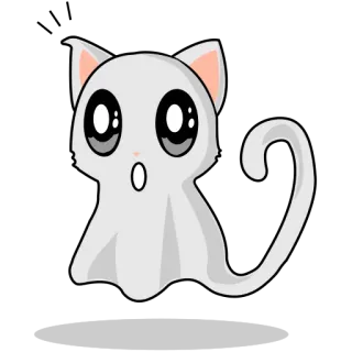 Сat ghost telegram stickers