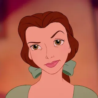 🥀 Belle Beauty and the Beast belle, beauty and the beast, disney, princess, cartoon, animated, movie telegram sticker