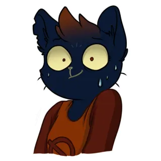 Mae Borowski from Night in the Woods by SiD'ni telegram stickers