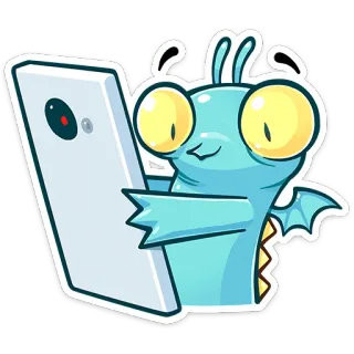 😳 монстр, инопланетянин, мультфильм, стикер, существо, технологии, андроид telegram sticker