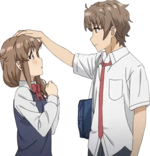 💋 アニメ, カップル, 愛, 漫画, キャラクター telegram sticker