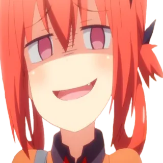 😈 anime, desenho animado, personagem, expressão facial, arrogante telegram sticker