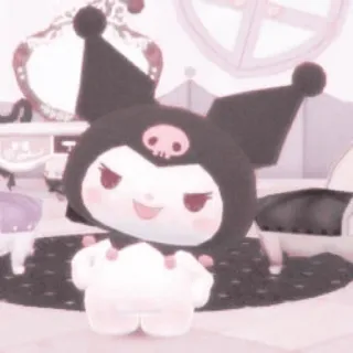 🧬 Kuromi Anime, Dibujos animados, Personaje, Lindo, Kawaii telegram sticker