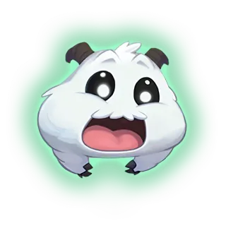 😮 Poro League of Legends poro, league of legends, cute, monster, animal, video game telegram sticker