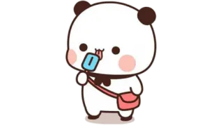 🫖 Panda, Dibujos animados, Lindo, Paleta, Bolsa telegram sticker